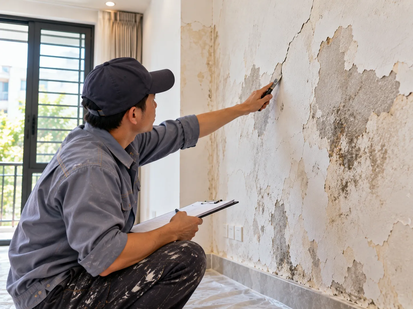 Khảo sát và đánh giá hiện trạng tường cần sơn